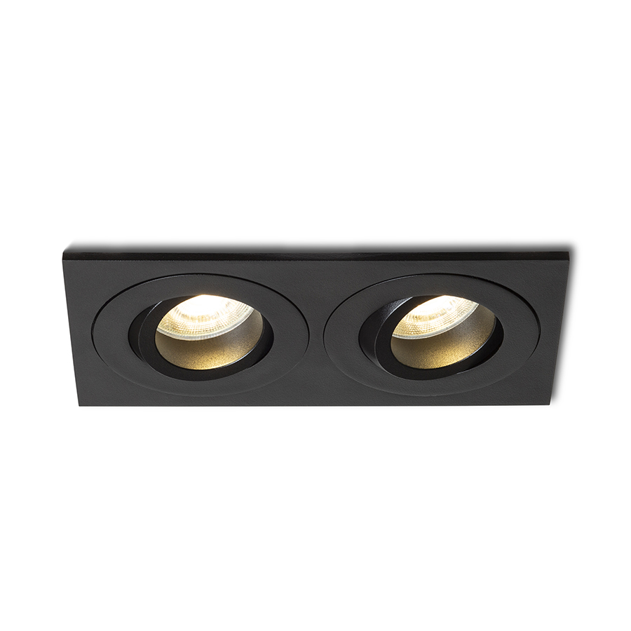 GALO II încastrat negru 230V LED GU10 9W IP65
