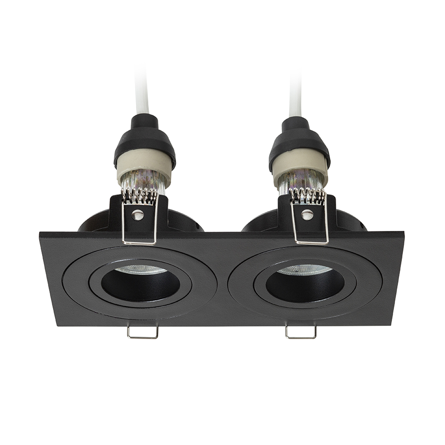 GALO II încastrat negru 230V LED GU10 9W IP65