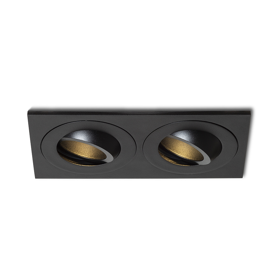 GALO II încastrat negru 230V LED GU10 9W IP65