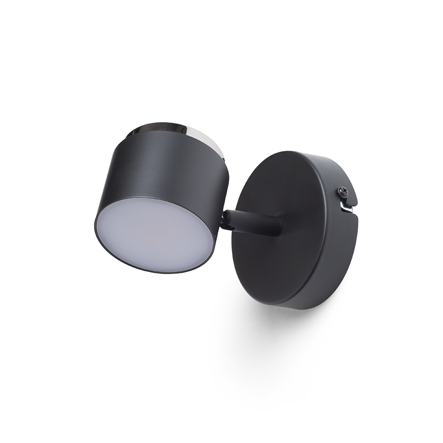 NOVA I de perete negru crom/acrilic mat 230V LED 4.2W 3000K