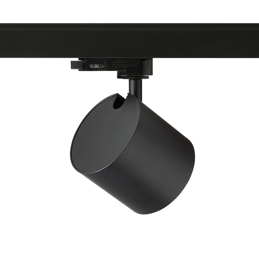 IRIS 9 pentru șină cu 3-circuite negru 230V LED 12W 24° 3000K