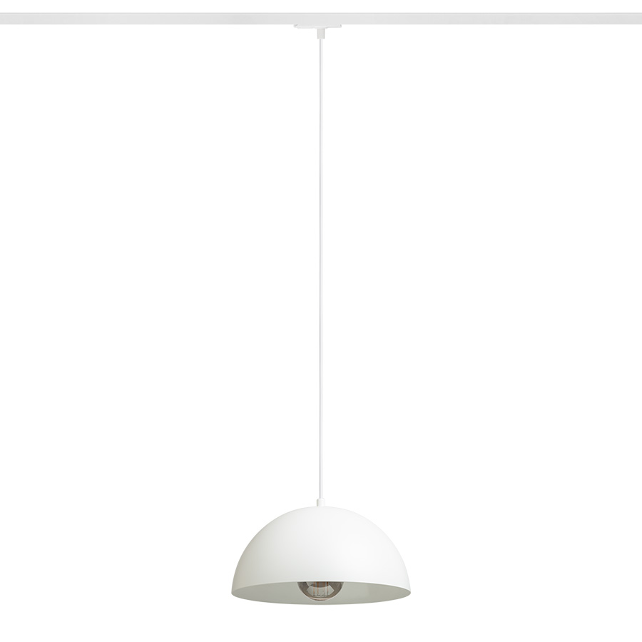 GLADYS 30 pentru șină cu 1 circuit alb/alb 230V LED E27 15W