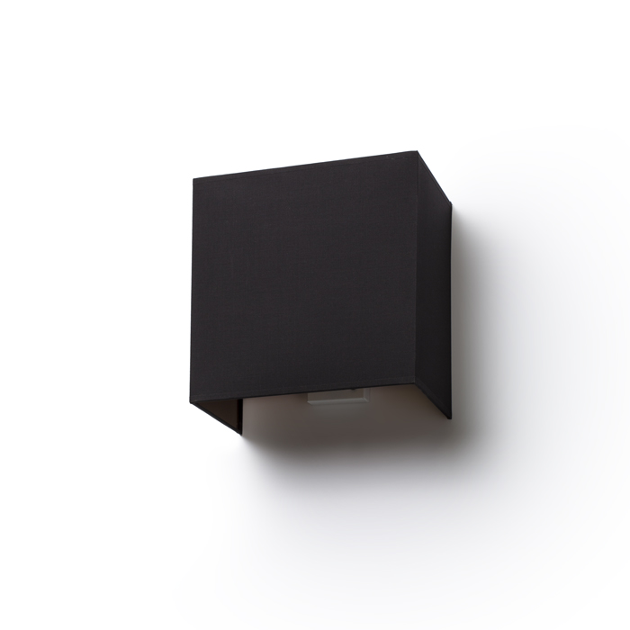 LOPE W 25/14 de perete poligot negru/alb PVC 230V LED E27 15W