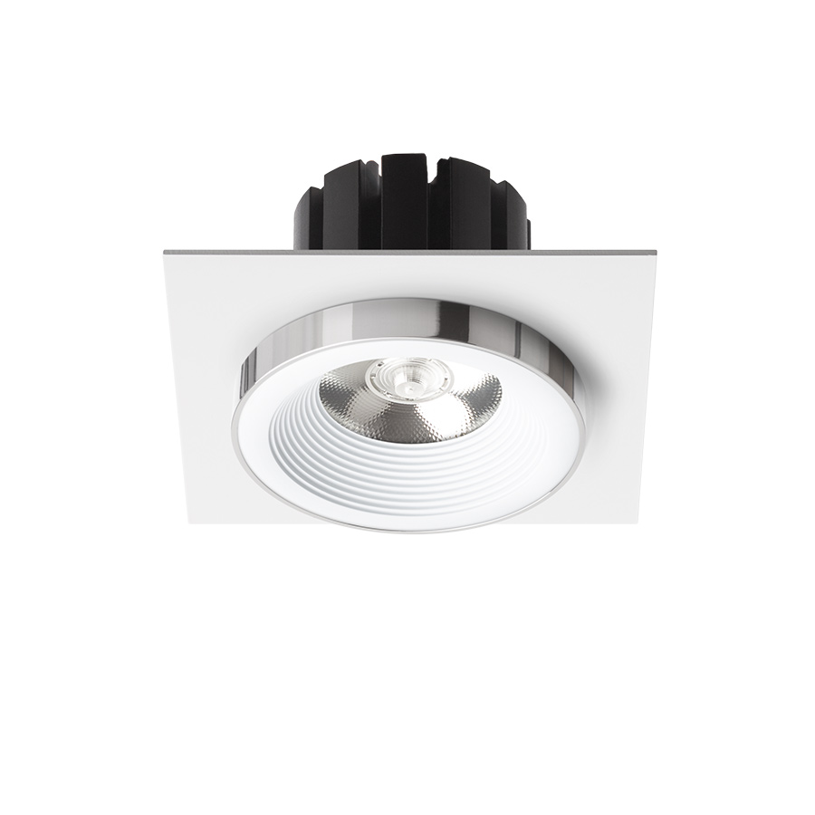 SHARM SQ I încastrat alb crom 230V LED 10W 24° 3000K