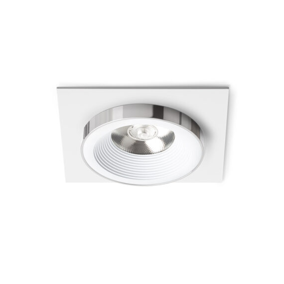 SHARM SQ I încastrat alb crom 230V LED 10W 24° 3000K