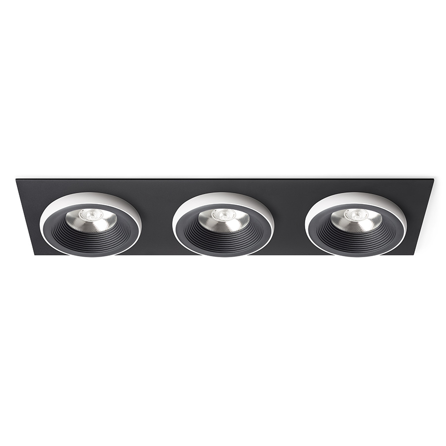 SHARM SQ III încastrat negru/alb 230V LED 3x10W 24° 3000K